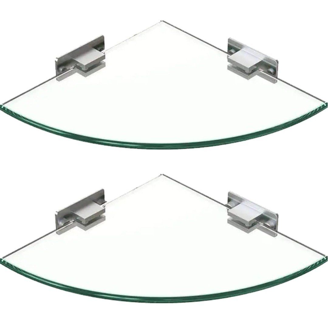 glass shelves for bathroom