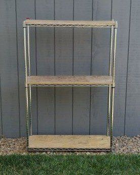 Garage/Pantry/Basement Shelving Unit with Custom Wood Shelf Liners