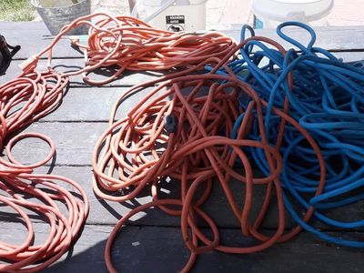 4 outdoor power cords 100 ft each 50.00takes all