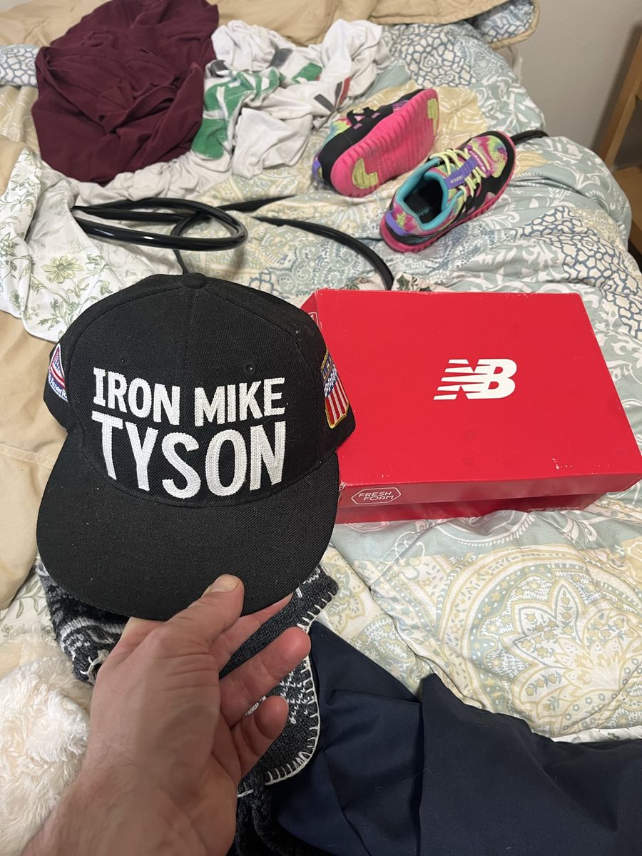 Iron Mike Tyson Brooklyn Snapback Hat - Black Adjustable Cap