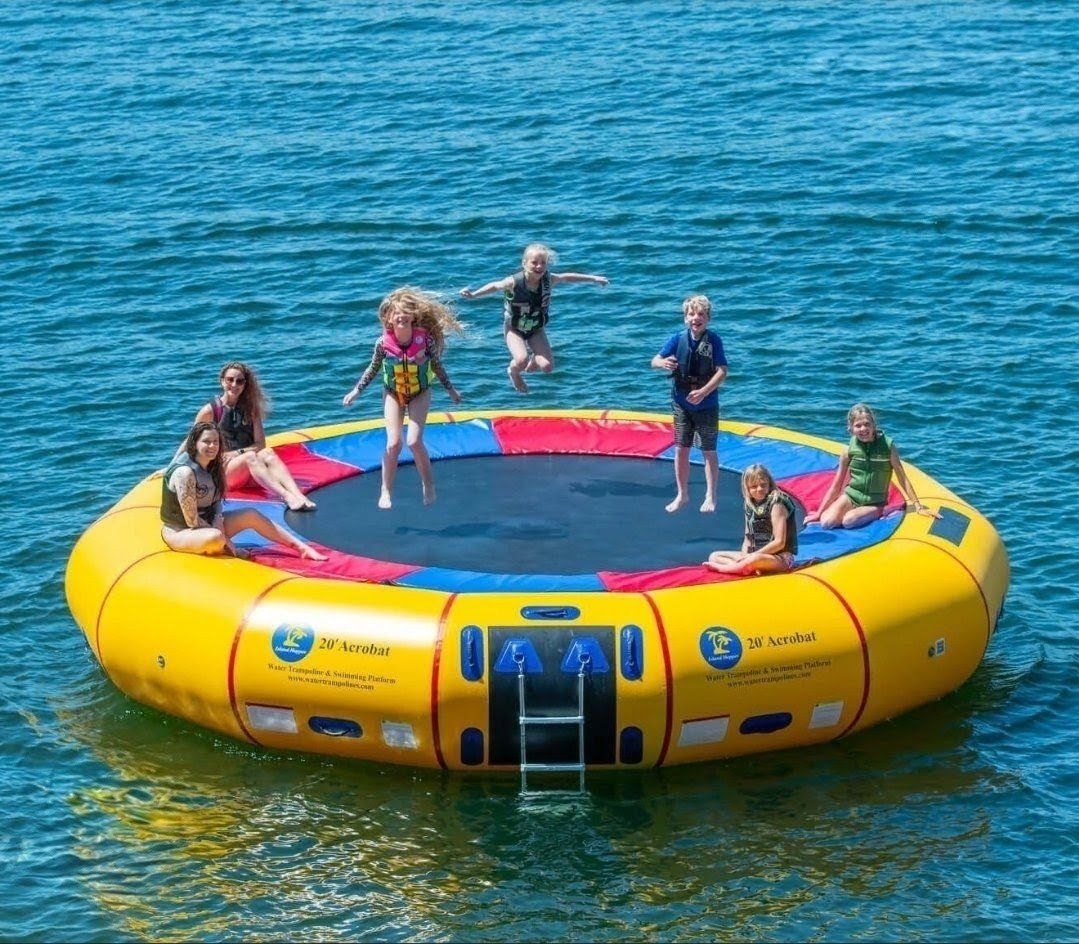 Commercial Grade Island Hopper 20' Acrobat Water Trampoline Inflatable Park