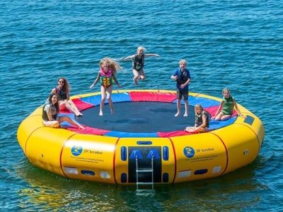 Commercial Grade Island Hopper 20' Acrobat Water Trampoline Inflatable Park