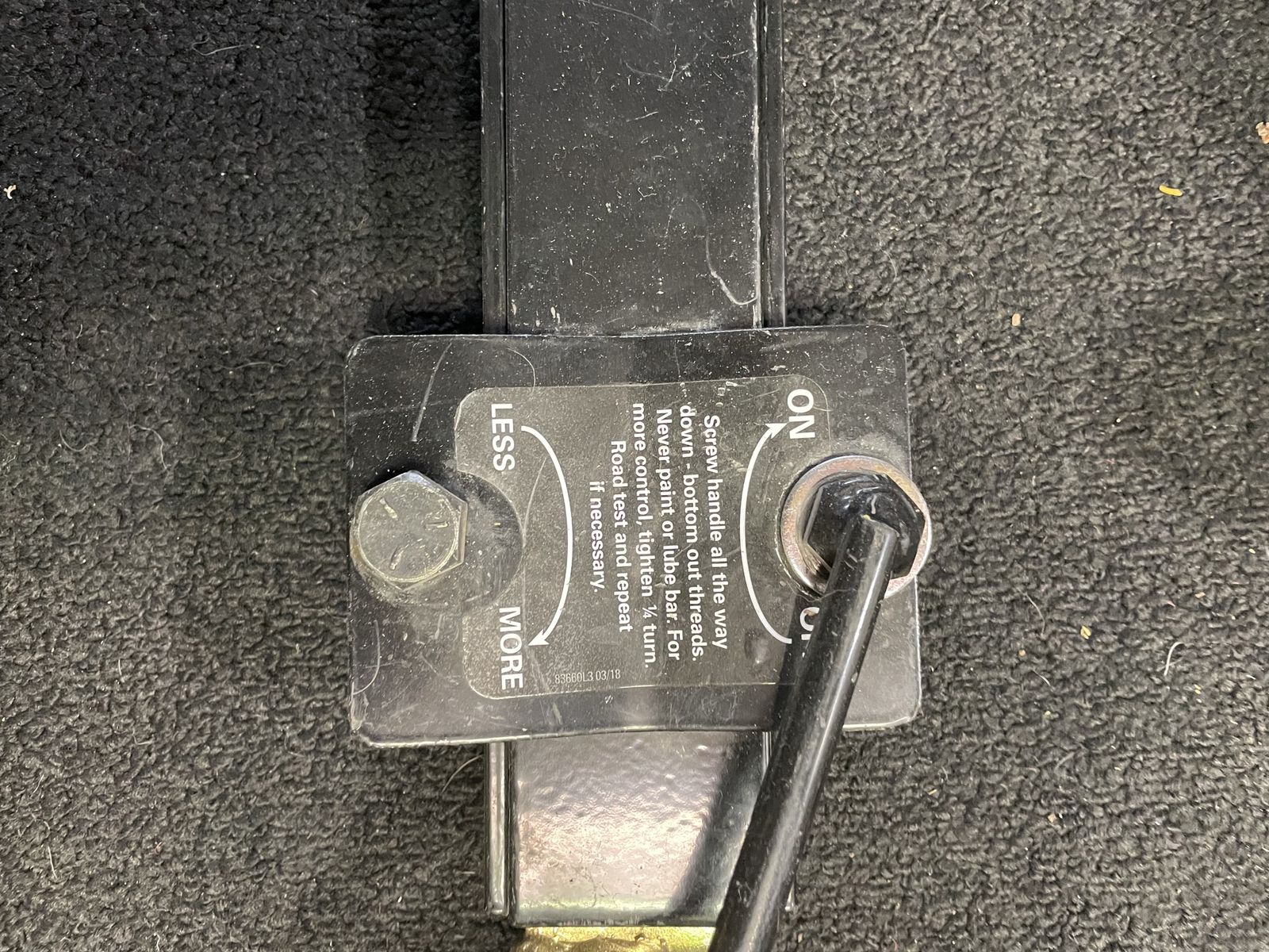 RV/Trailer Hitch Weight Distribution System Bar - Enhanced Towing Control
