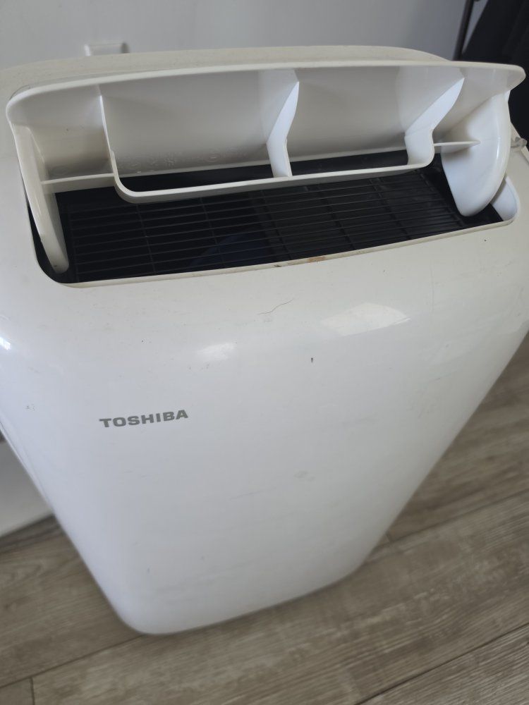 Toshiba Portable AC Unit with Remote, Hose - White, Digital Display