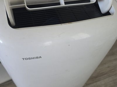 Toshiba Portable AC Unit with Remote, Hose - White, Digital Display
