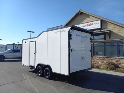 8x18 / 8.5x18 Off Road Toy Hauler Travel Trailer Enclosed Cargo UTV/ATV Pkg Raynger 2025