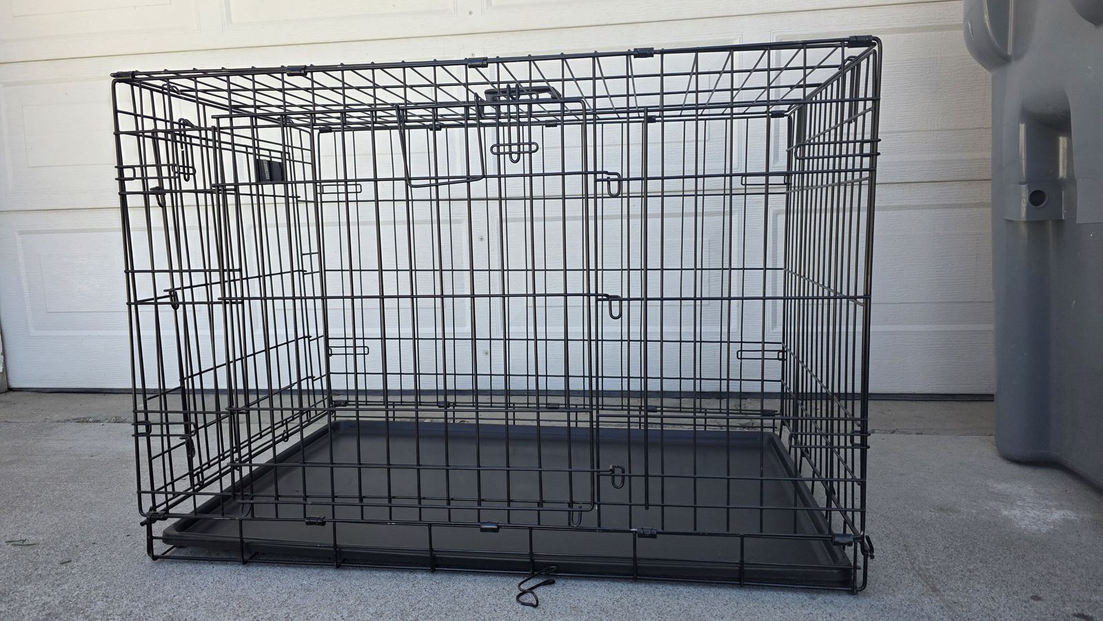 Top Paw Double Door Folding Wire Dog Crate with Leak Proof Tray