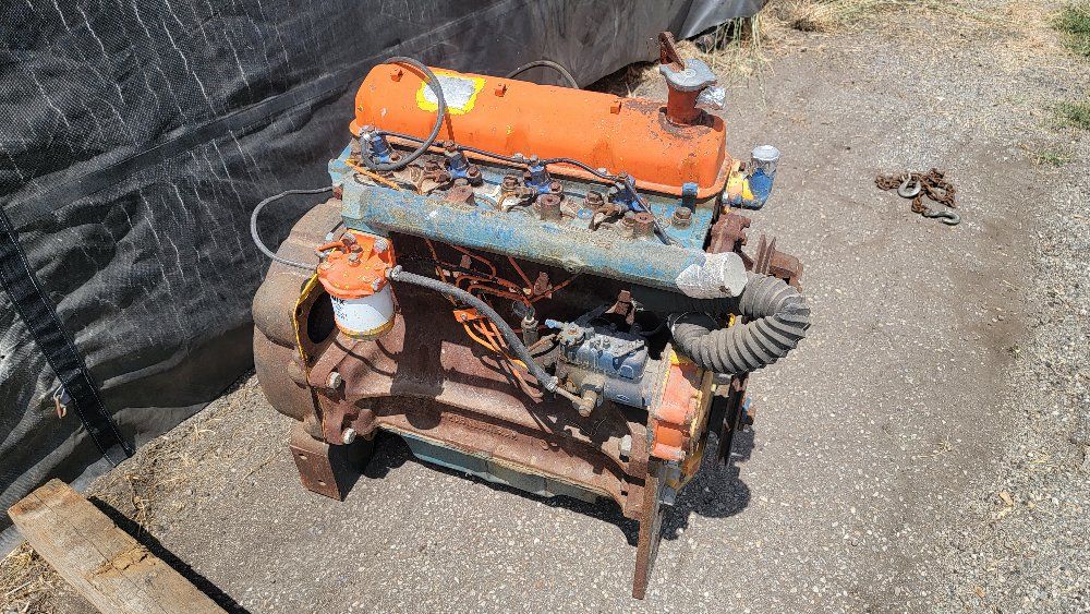 Vintage Ford Tractor Engine  3.8 diesel out of Ford 5000 fresh rebuild