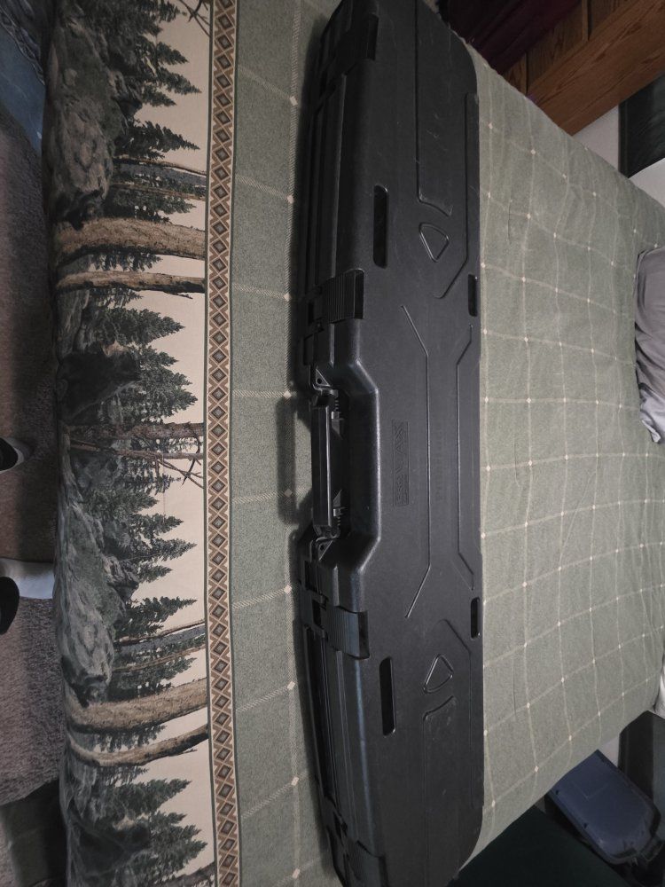 Plano Protector Series Single Scoped Rifle/Shotgun Hard Case - Black, Foam Padded