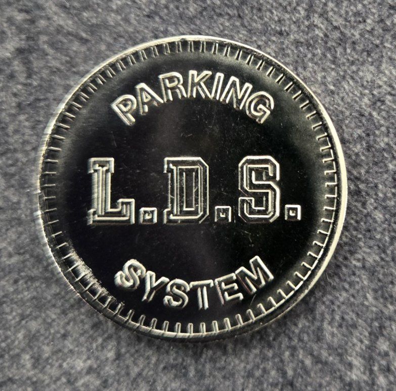 L.D.S. Parking System Token Mormon LDS Temple