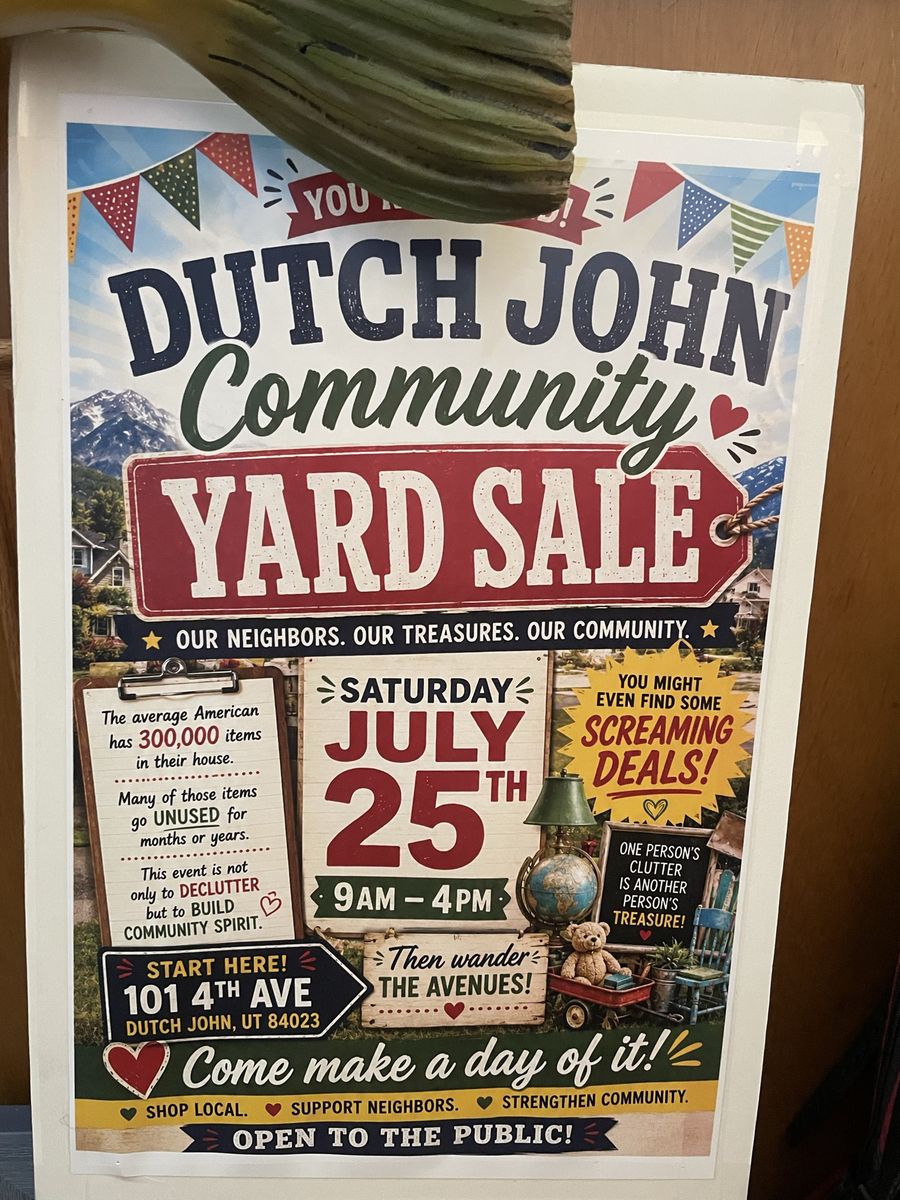 Dutch John community Yard sale