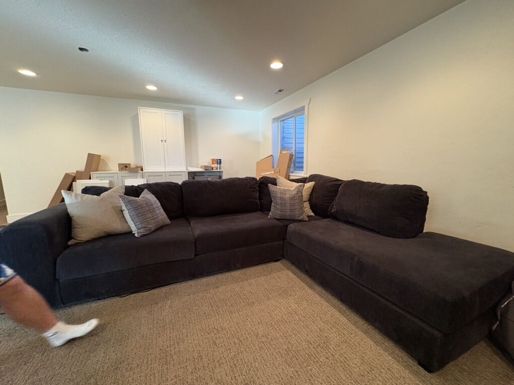 Custom Navy Blue Sectional