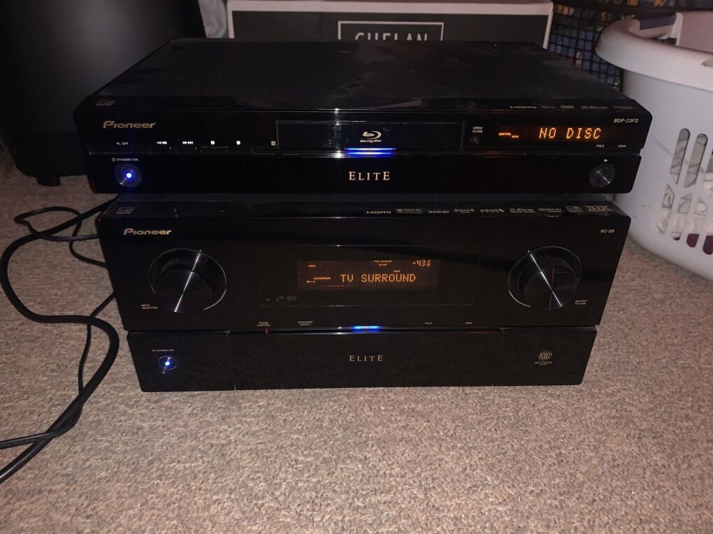 Pioneer Elite Receiver & Bluray Player