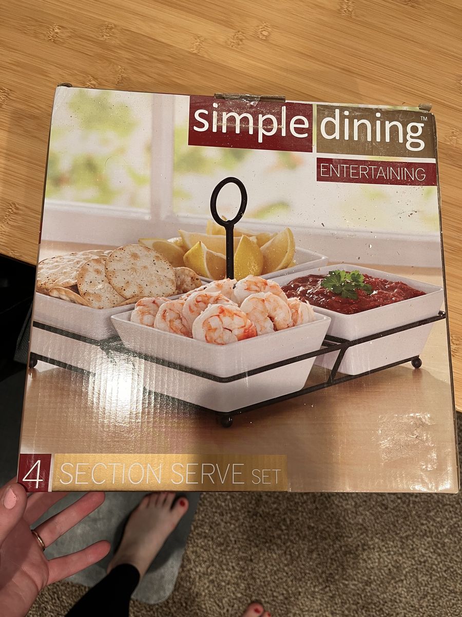 4 Section serving Set