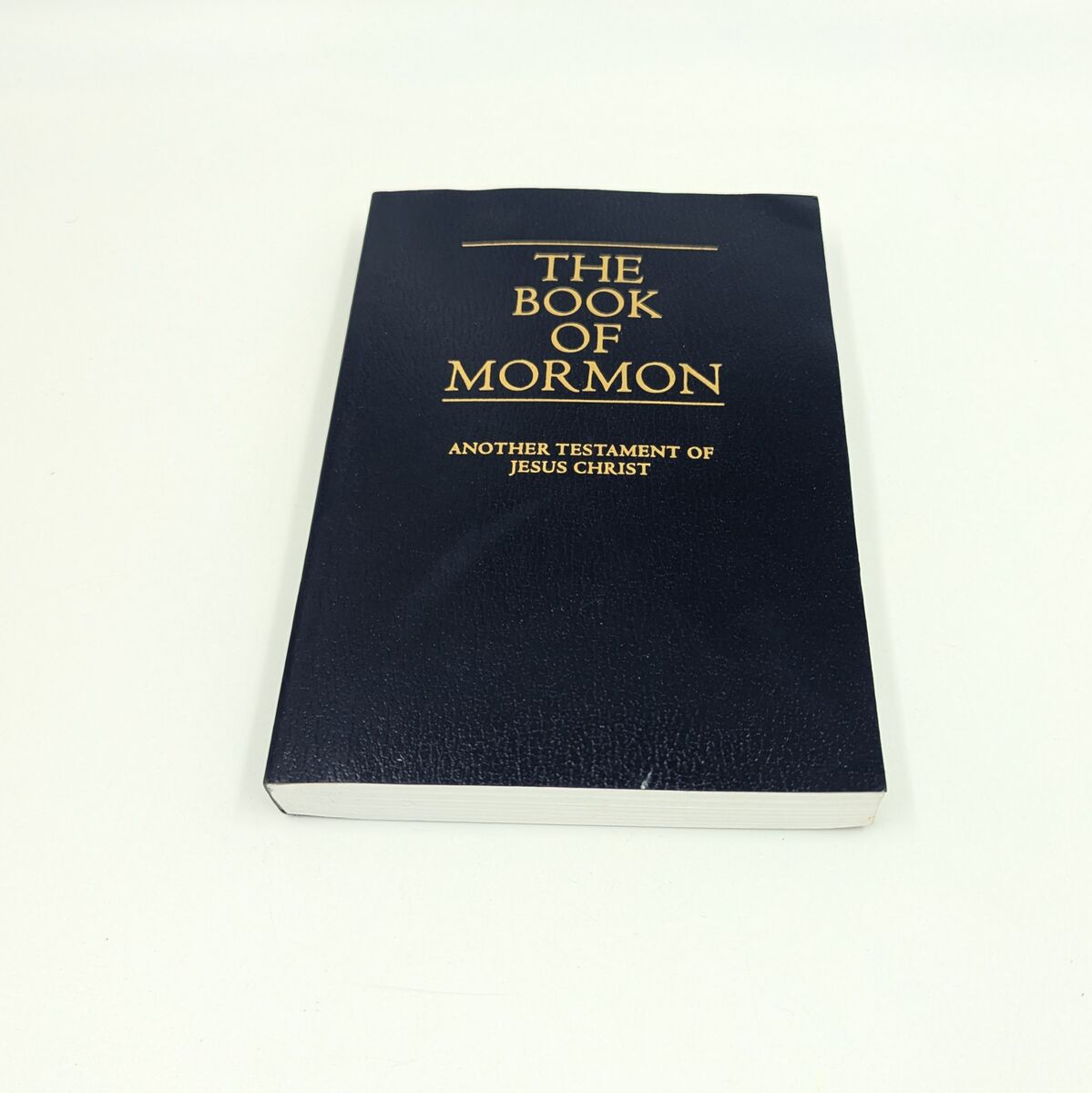 The Book Of Mormon 1987 Textured Blue Softcover LDS Very Clean Copy Joseph Smith