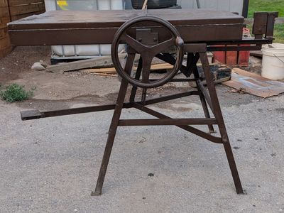 Vintage Cripe Equip. Co. Hand-Crank Cushion Stuffer - Heavy Duty Upholstery Press
