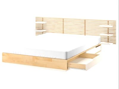 IKEA MANDAL Queen Bed Frame + Headboard with Storage - $100