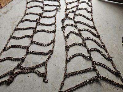 Heavy Duty Tire Chains Pair Used