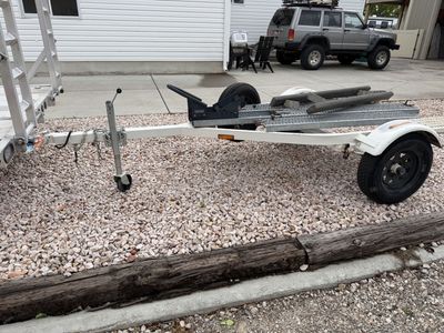 Watercraft or motorcycle trailer