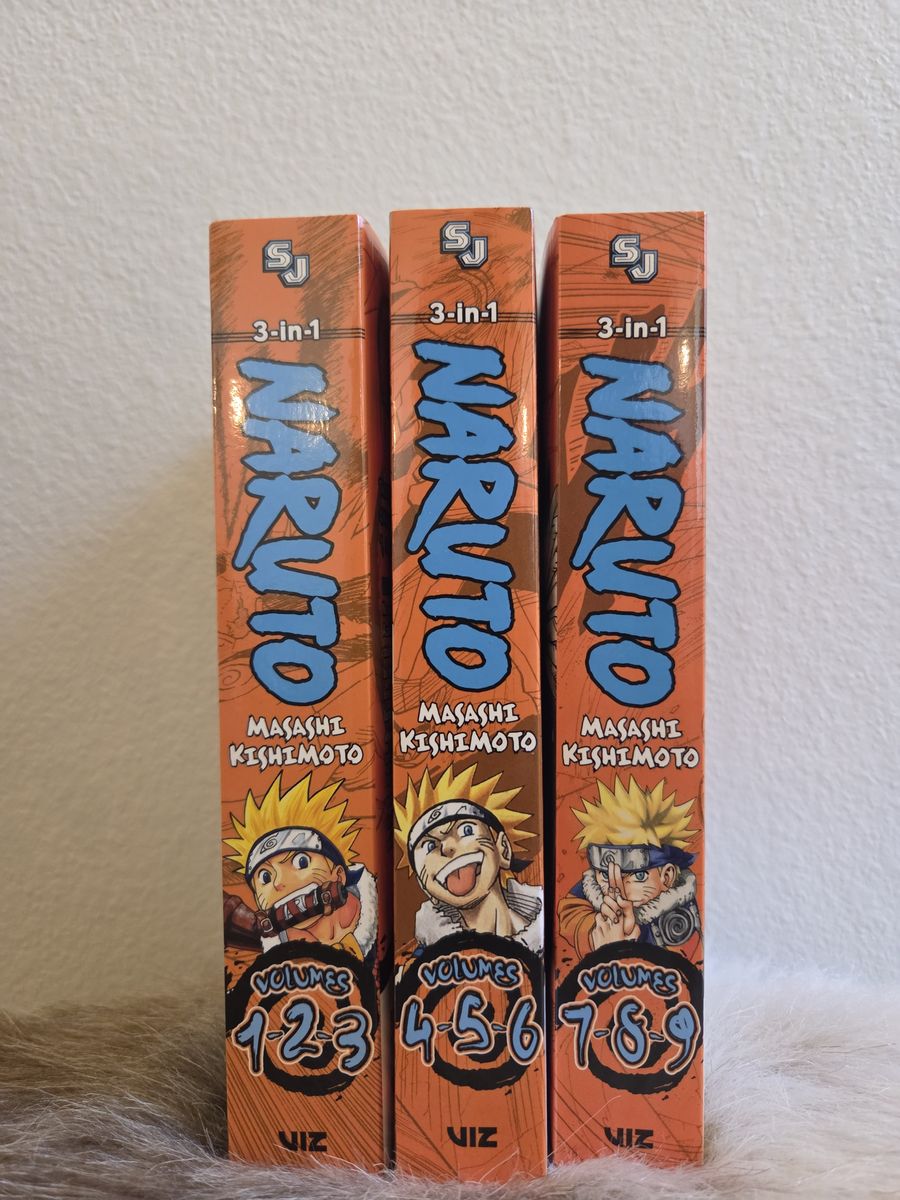 Naruto Anime Manga Book (3 in 1 Editon) Volumes 1-3, 4-6, and 7-9 (Paperback) Author: Masashi Kishimoto