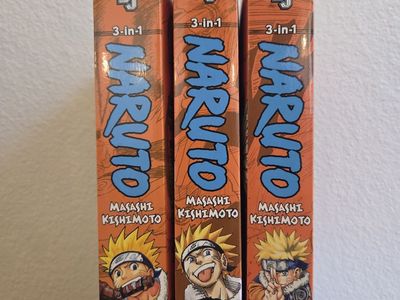 Naruto Anime Manga Book (3 in 1 Editon) Volumes 1-3, 4-6, and 7-9 (Paperback) Author: Masashi Kishimoto