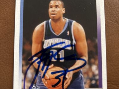 2006 Jarron Collins Utah Jazz Auto Topps Total Autographed NBA Basketball Card - Hand Signed Collectible