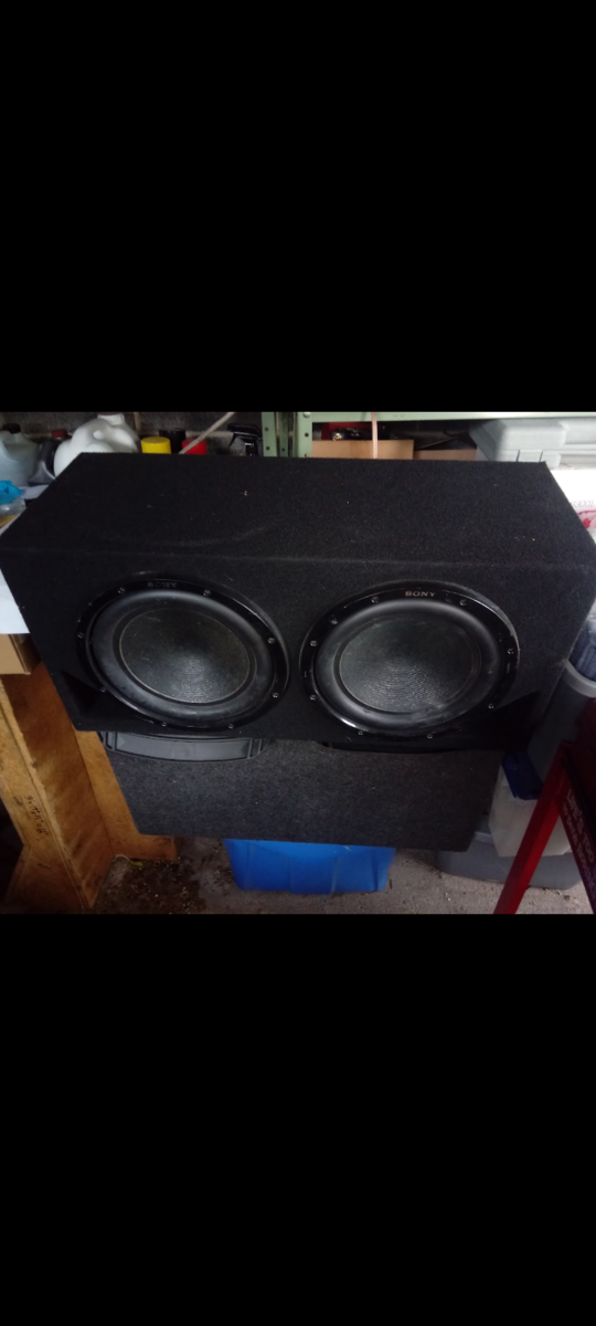 12" Sony subwoofers in box