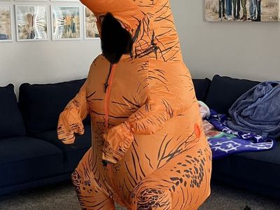 Inflatable T Rex costume for kids