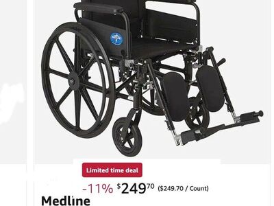 20 "BRAND NEW MEDLINE WHEELCHAIR