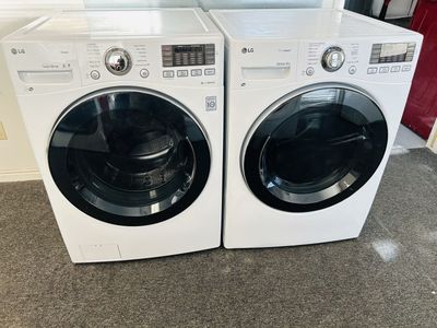 Lg washer and dryer set with steam option
