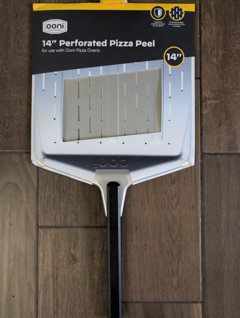 Ooni 14" Perforated Pizza Peel for Ooni Pizza Ovens - Durable, Steam & Flour Escape