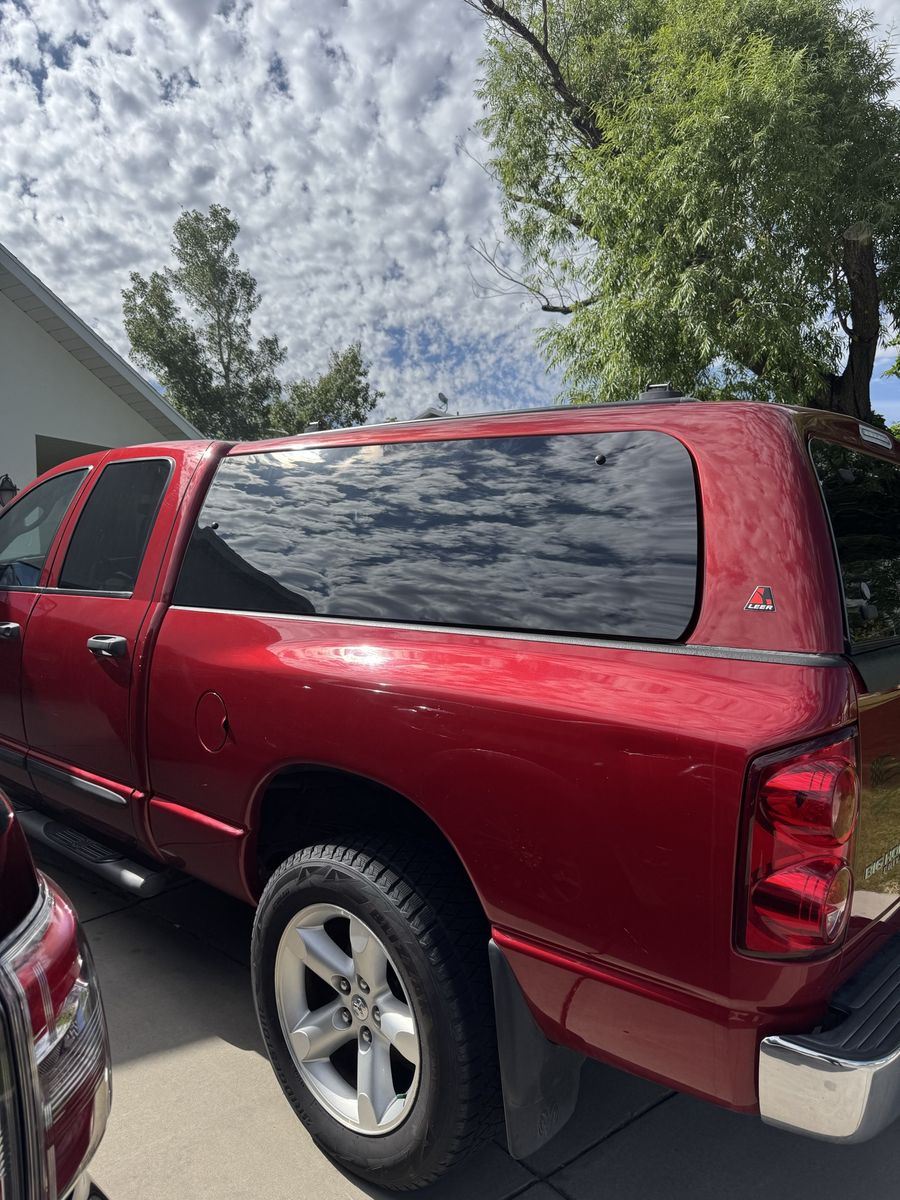 Leer Truck Camper Shell for Dodge Ram - Red