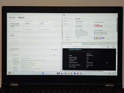 ThinkPad P15 Gen 1 20SUS06T00 | i7-10850H | 32G/512G | NVIDIA Quadro RTX 3000 6GB | W11 Pro + Office24 LTSC activated