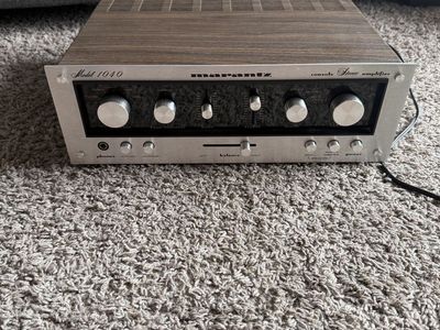 Vintage Marantz 1040 Console Stereo Power Amplifier Made in Japan Tested NICE!