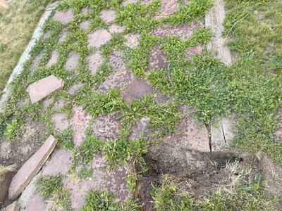 Free flagstone and railroad ties