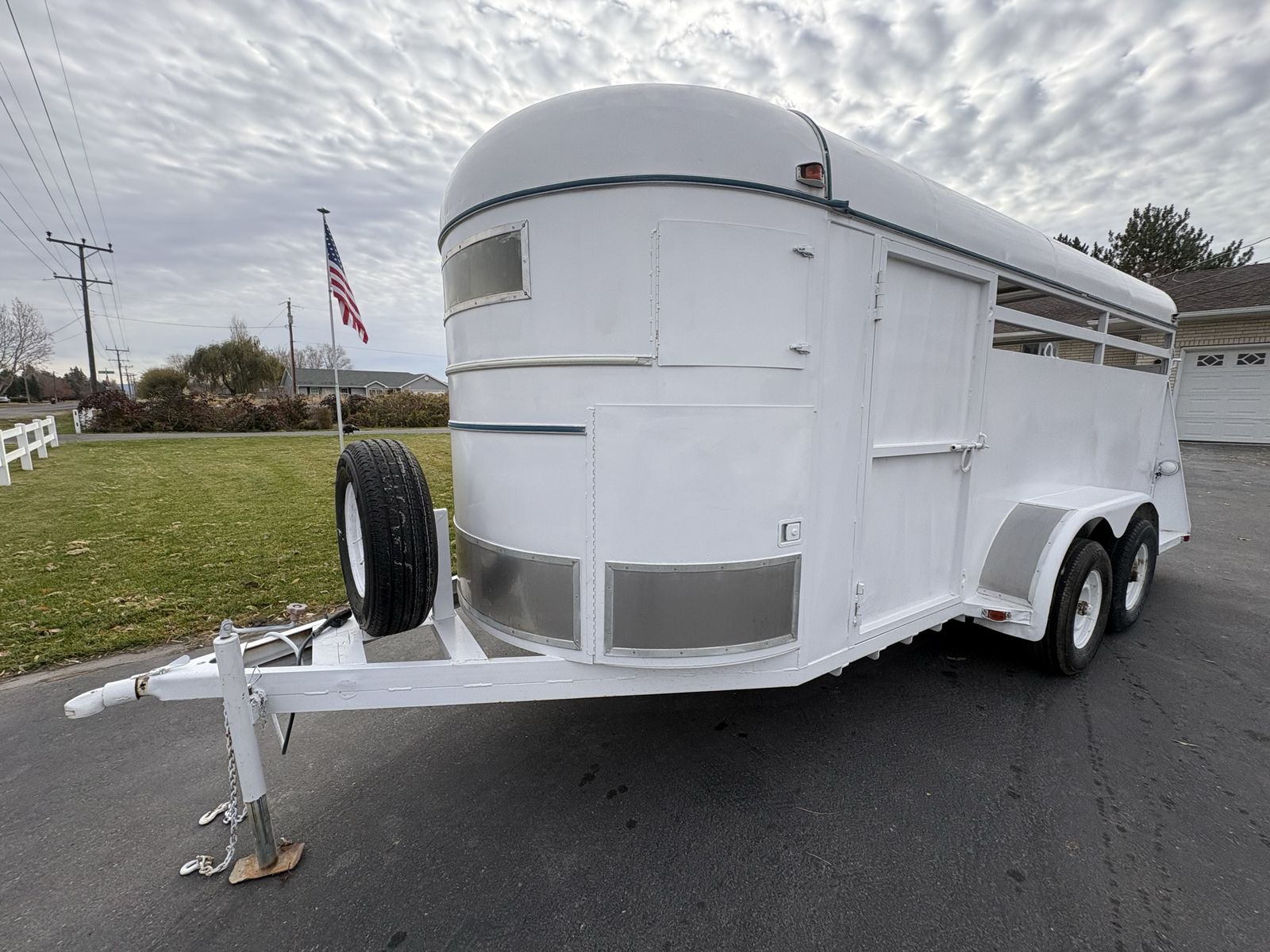 2026 homemade solid 4 horse straight load trailer