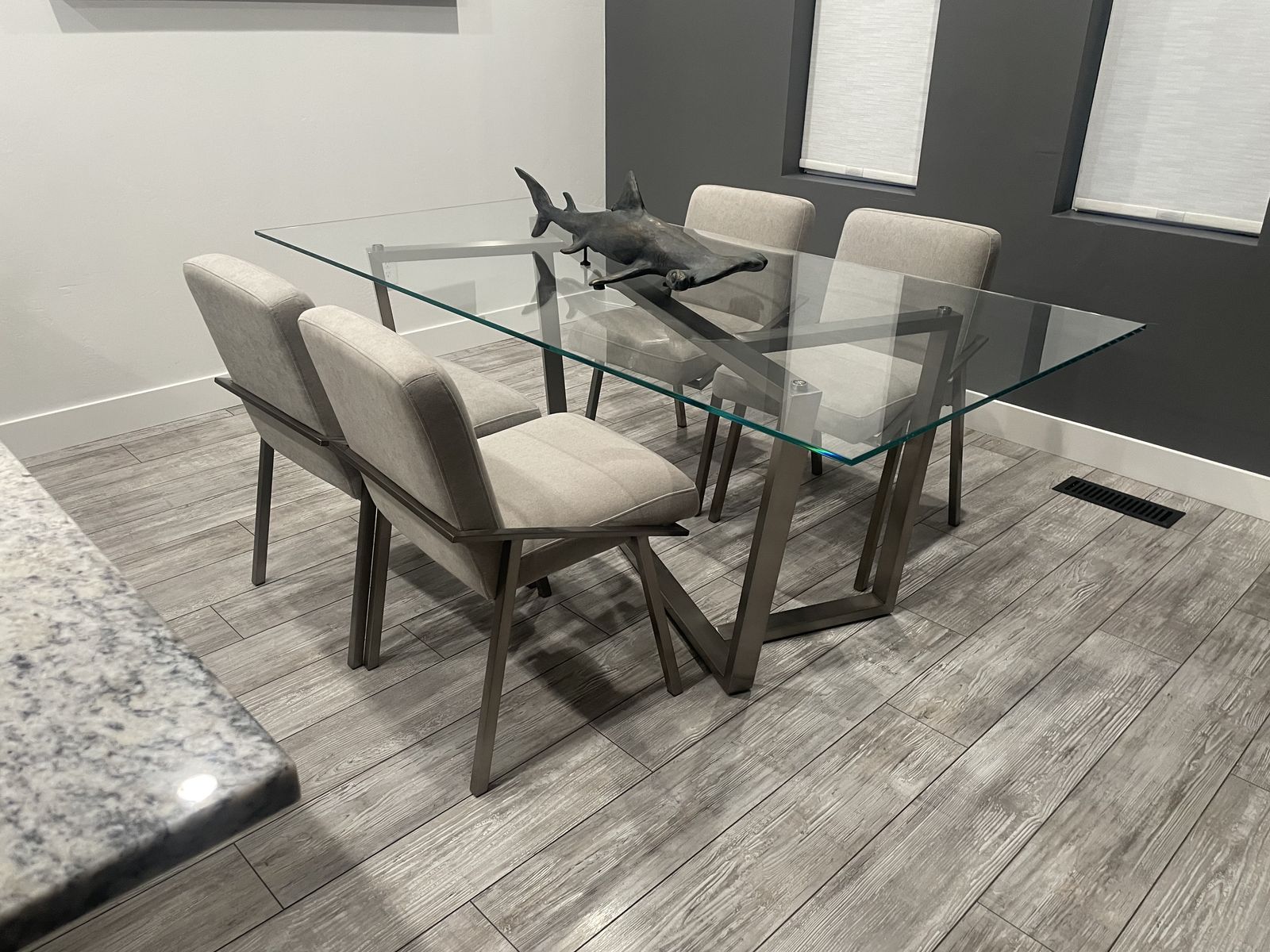 Glass dining table Set