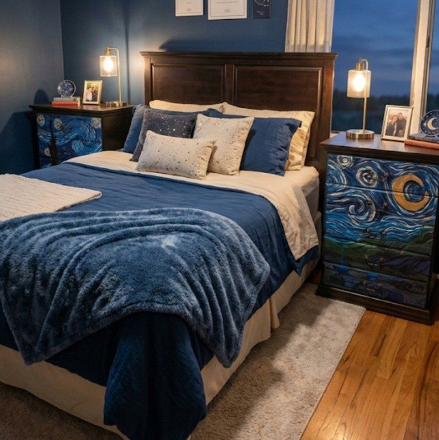 Starry Night dresser set (or single)