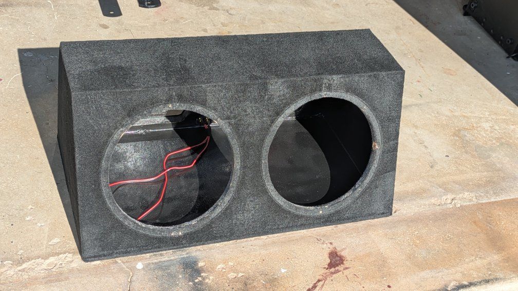 Dual 12" Subwoofer Enclosure with Plexiglass Window - Car Audio Speaker Box