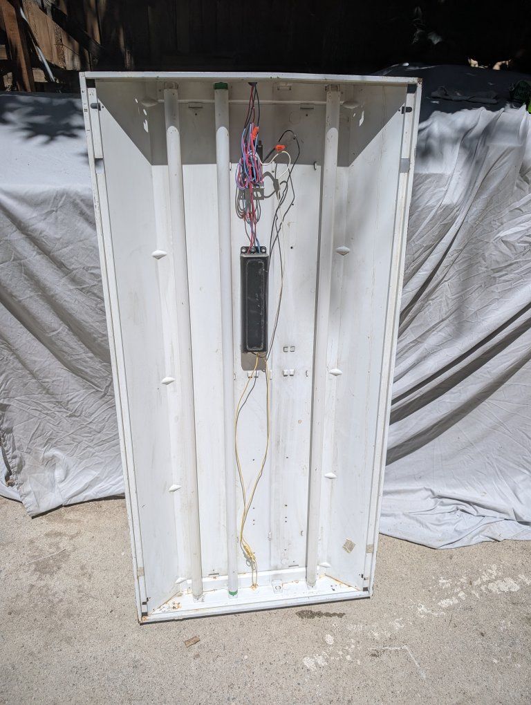 Industrial Shop Light Fixture - Working / Needs Minor TLC