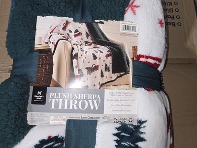 red truck throw blanket