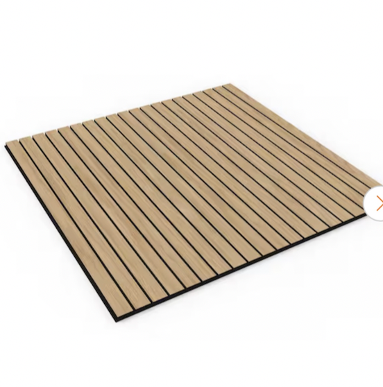 Decorative Wall Paneling, Acoustic Panels, Wood Slats - Pack of 8