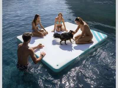 10x6 Floating Dock — Holds 8 Adults (1,600 lbs)