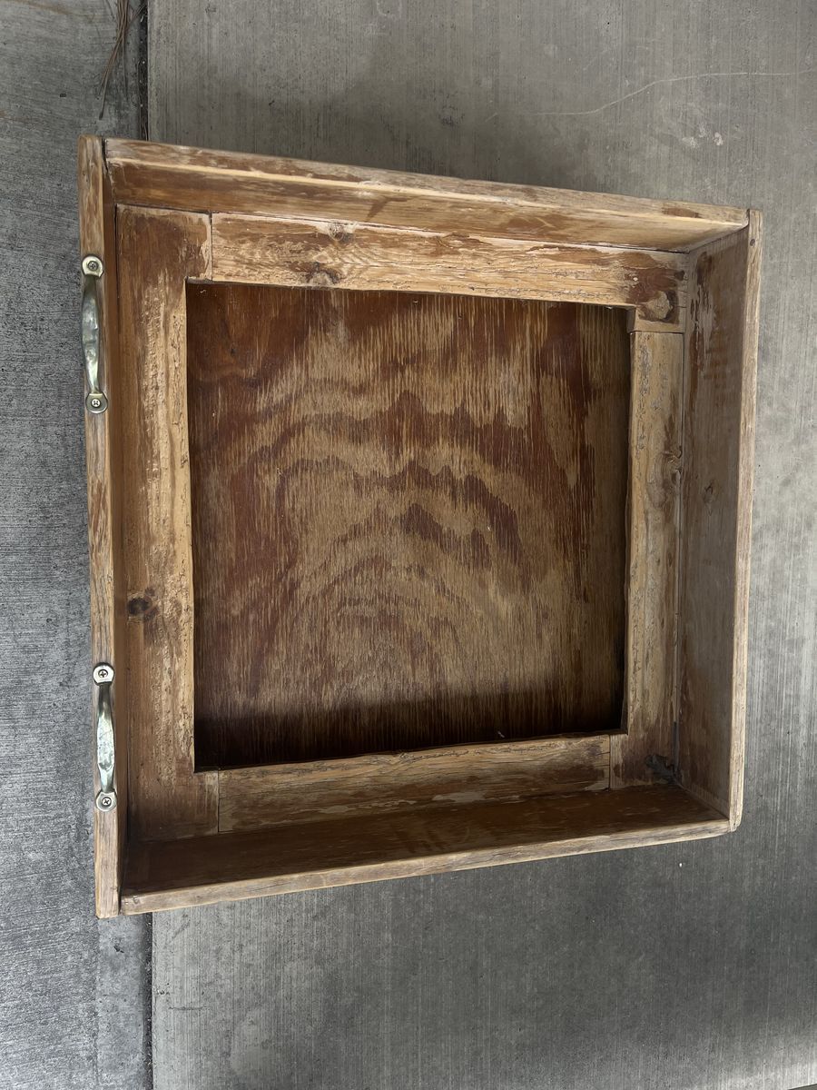 Solid Wood Whelping Box with Handles - used for small breeds