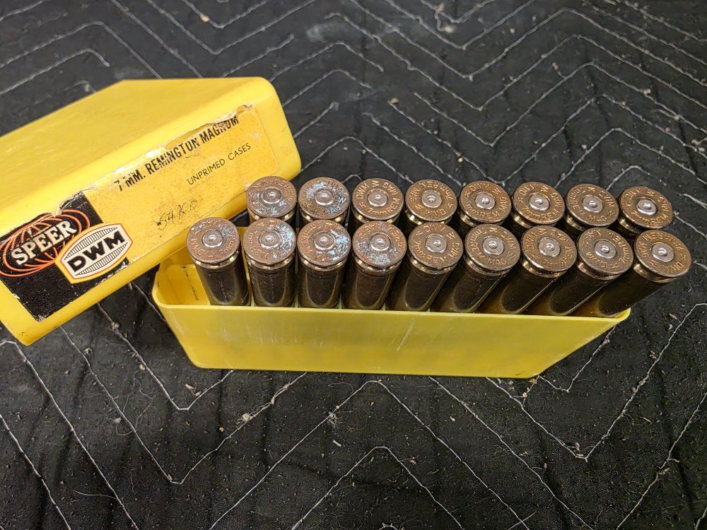 17 Casings of 7mm Rem Mag Brass