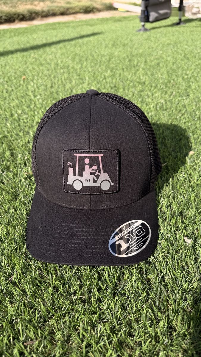 Melin Hydro A-Game Icons Golf Cart Black Hat FlexFit Snapback MSRP $39.95