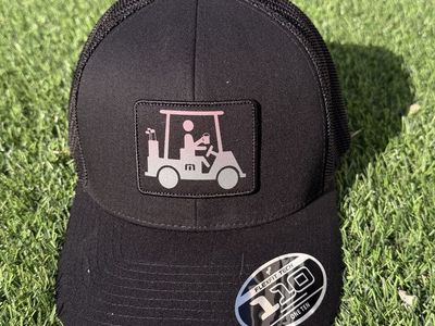 Melin Hydro A-Game Icons Golf Cart Black Hat FlexFit Snapback MSRP $39.95