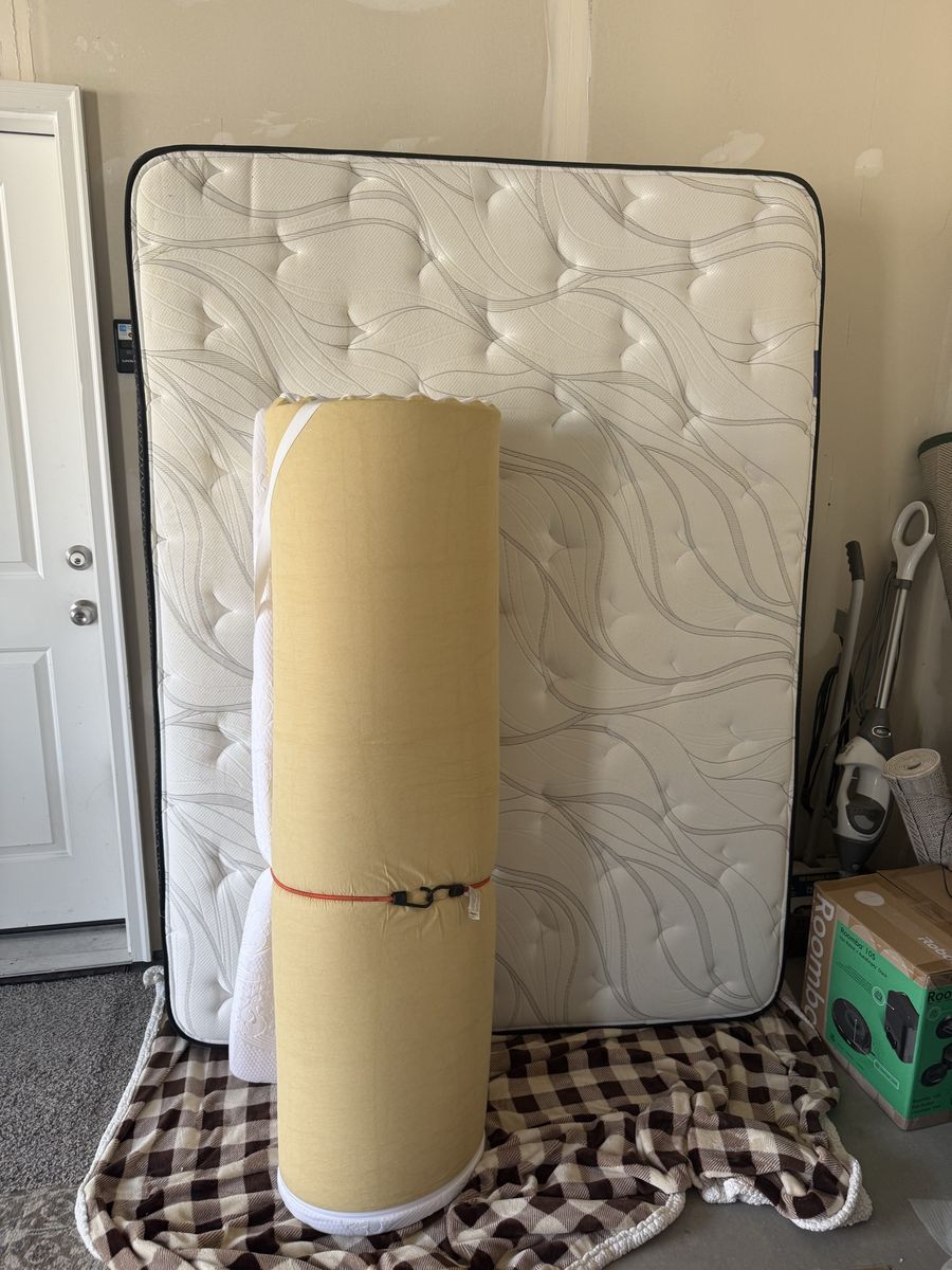 Free …Queen Mattress with Headboard, Footboard and Frame….Free