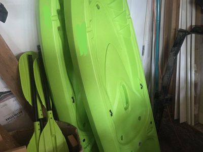Lifetime Kayaks with Paddles - Used Water Sports Gear