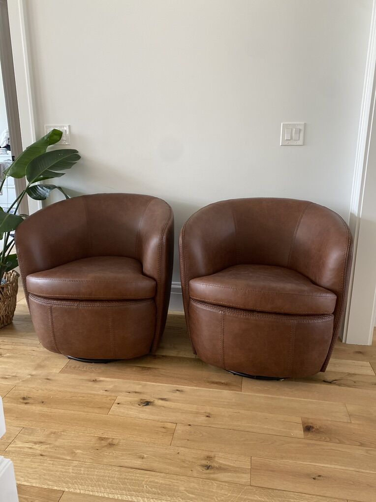 New Leather Swivel Chair
